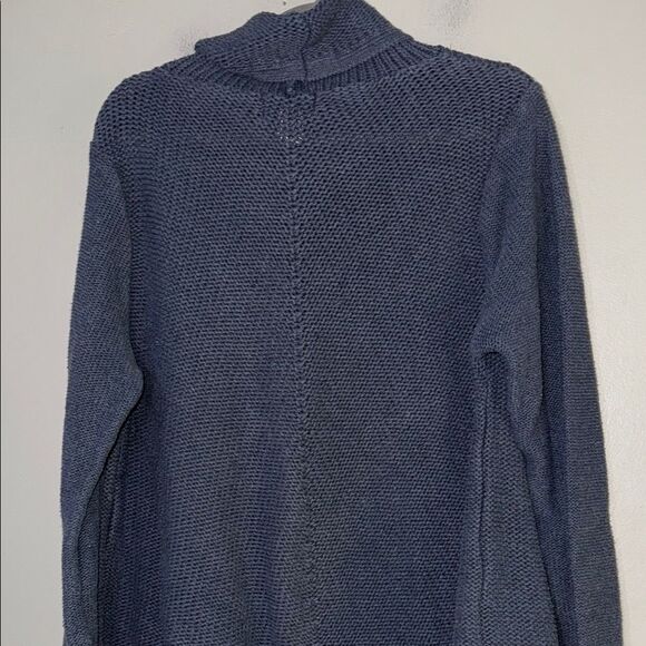 Monterey Bay Blue Turtleneck Sweater Relaxed Fit - Picture 8 of 9
